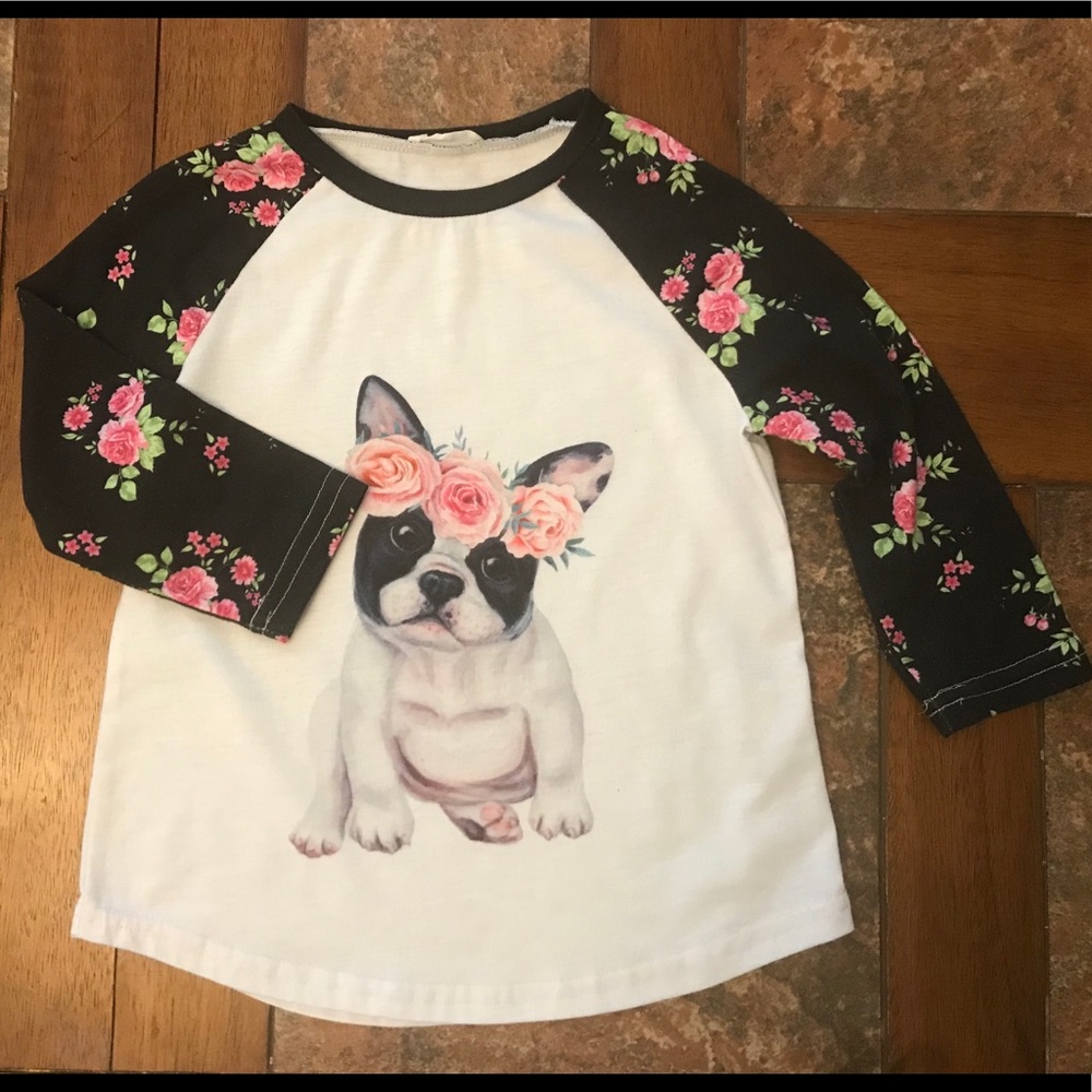 Boutique Bulldog Shirt 3/4 sleeve